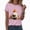 Pink, variant on TOWED22 Halloween Teacher Shirts for Women Groovy Read More Books Ghost T-Shirt Short Sleeve Halloween Party Tee Tops(Hot Pink,L)