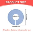 thumbnail image 2 of Divisores de Ropa Uxcell, Paquete de 20 Divisores Redondos para Percheros, Divisores de Tamaño para Ropa con Etiquetas en Blanco y Marcador, Gris, 2 of 7