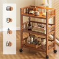 thumbnail image 4 of Estante de almacenamiento extraíble, estantes para verduras de cocina, muebles portátiles, carrito de mano, organizador de aperitivos, gabinete, olla caliente, estante multifuncional, 4 of 4