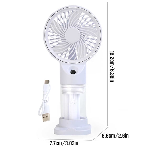 Virelaxpo Handheld Misting Fan Portable Spray Cooling Fan Rechargeable Personal Water Mist Fan for Outdoor Travel Office Commute