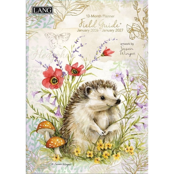 Lang Companies, Field Guide 2026 Planner, 8.5'' X 12'', 12-Month Calendar with Case Binding