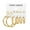 C, variant on LYMAYTER Simple Stud Earrings 6 Pairs Fashion Earrings Set - Gold Hoop, Pearl Stud
