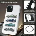 thumbnail image 5 of FKBRCL4U for iPhone 15 Compatible with Magsafe Case Old School Gray Green Blue Super Car Pattern for Girl Boy Full Body Magnetic Design Soft Silicone Protection, 5 of 7