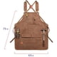 thumbnail image 4 of Delantal de bricolaje con portaherramientas multibolsillo Delantal de trabajo de lona encerada, delantal unisex resistente al agua y a la cera, ideal para ingenieros, carpinteros, artesanos y, 4 of 5