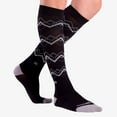 thumbnail image 2 of Chevron Argyle Compression Socks L / Black-Grey, 2 of 4