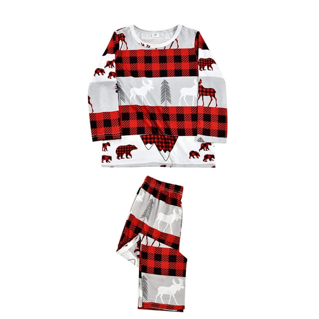 Minnieouse Navidad Ropa de dormir Navidad Dibujos animados Impreso Loungewear Manga larga Pijama NIÑOS: 8-9 años Minnieouse AP004042-05