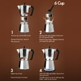 Primula Aluminum 6 Cup Stove Top Espresso Maker Polished