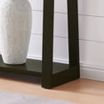 thumbnail image 6 of Kings Brand Furniture Emma Wood Console Sofa Table with Storage Shelf for Entryway, Hallway, Behind The Couch, Living Room, Foyer, Bedroom (Caviar, 44 inches), 6 of 6
