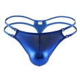 thumbnail image 1 of Tanga con purpurina para hombre, ropa interior con bolsa para bulto, espalda en T, tanga METRO, 1 of 3