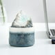 thumbnail image 4 of Fuente de mesa con adornos de la suerte, cascada relajante, rueda de Feng Shui, transferencia azul blanco, 4 of 9