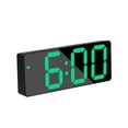 thumbnail image 4 of Reloj despertador con espejo de fuente grande, reloj LED multifunción, reloj electrónico con batería enchufable, reloj despertador de doble propósito, 4 of 6