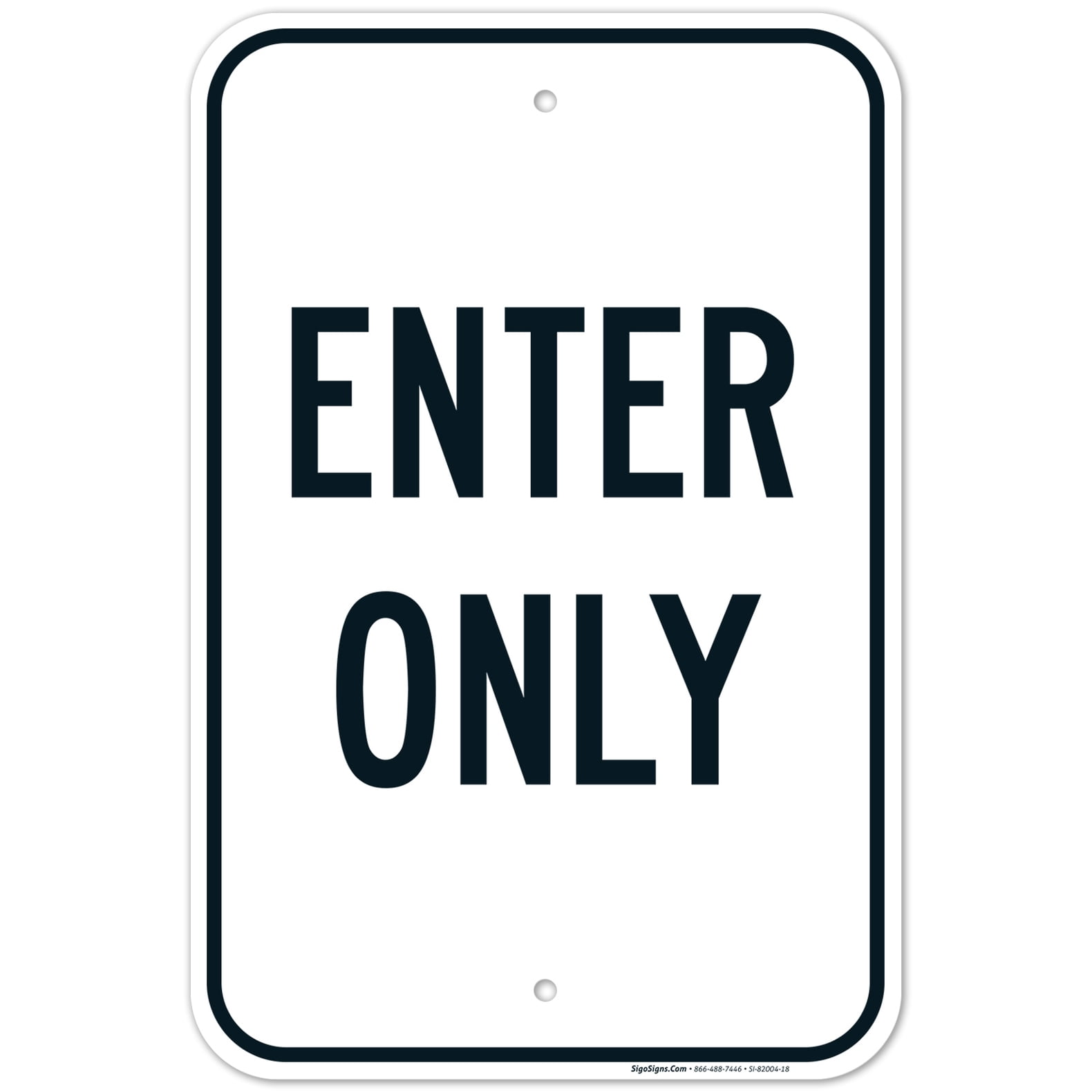 Enter Only Sign. Large - Walmart.com - Walmart.com