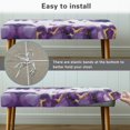 thumbnail image 6 of Chririnla Polyester Spandex Bench Slipcover for Dining Room Living Room, Anti-Stain Non Slip Bench Seat Slipcover, Purple Marble Pattern, 6 of 9