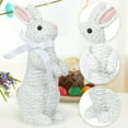 thumbnail image 2 of Binwennn Snowflake Christmas Ornament European Garden Garden Home Children Room Decoration Resin Bow Rattan Standing Effect Rabbit Easter Installation, 2 of 7