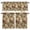Tan, variant on 3 Piece Kitchen Curtains and Valances Set White Pink Beige Peony Cafe Curtains 24 Inch Length Farmhouse Vintage Floral Botanical Valance & Tier Curtain for Living Room Bedroom 54"x18"+27"x24"*2