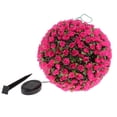 thumbnail image 2 of Plástico sor LED colgante flor bo luces jardín al aire libre decorativo Rosado Sunnimix Luces de bolas de flores, 2 of 8