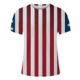 thumbnail image 4 of Aloohaidyvio 4th of July Shirts for Men 1776 Vintage American Flag Patriotic Round Neck Short Sleeve Tops USA Independence Day T-Shirt 2XL, 4 of 5