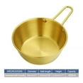 Mrmaere Cooking Snack Seasoning Bowl with Handle, Golden Rice Bowl, Hot