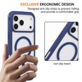 thumbnail image 5 of For iPhone 17 Pro Case Compatible with MagSafe TPU + PC Transparent Protective Phone Cover - Dark Pu, 5 of 5