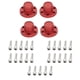 thumbnail image 5 of Juego de 4 tapacubos de rueda de 1.9 / 2.2 para llantas beadlock CC01 de crawler a escala 1/10 rojo, 5 of 9