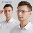 thumbnail image 2 of 2 Pack Reading Glasses With Blue Light Protection, Compact Folding Readers For Men Women, Foldable Computer Glasses Reading Case Included (Gold,1.0), 2 of 7