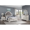thumbnail image 3 of ACME Florian Dresser, Gray Fabric & Antique White Finish, 3 of 5