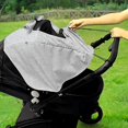 thumbnail image 4 of Protector solar para cochecito de bebé, parasol con clip para cochecito de bebé, cochecito de bebé con sombra UV, sombrilla universal para cochecito, protección solar impermeable, cubierta p, 4 of 5