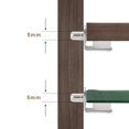 thumbnail image 3 of Soportes para estantes Keenkee de metal de 5 mm, 24 piezas con almohadillas, 3 of 6