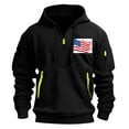 thumbnail image 2 of Xysaqa Hoodies for Men, Men's Novelty Hoodies American Flag Graphic Vintage Printed Pullover Tops Fall Winter Sport Hooded Sweatshirt with Pocket M-3XL, 2 of 4