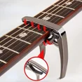 thumbnail image 3 of Metal Guitar Capo Aluminum Alloy Guitar Tuner Clamp Professional Key Trigger Capo for Acoustic Electric Musical Instruments Local gold, 3 of 6