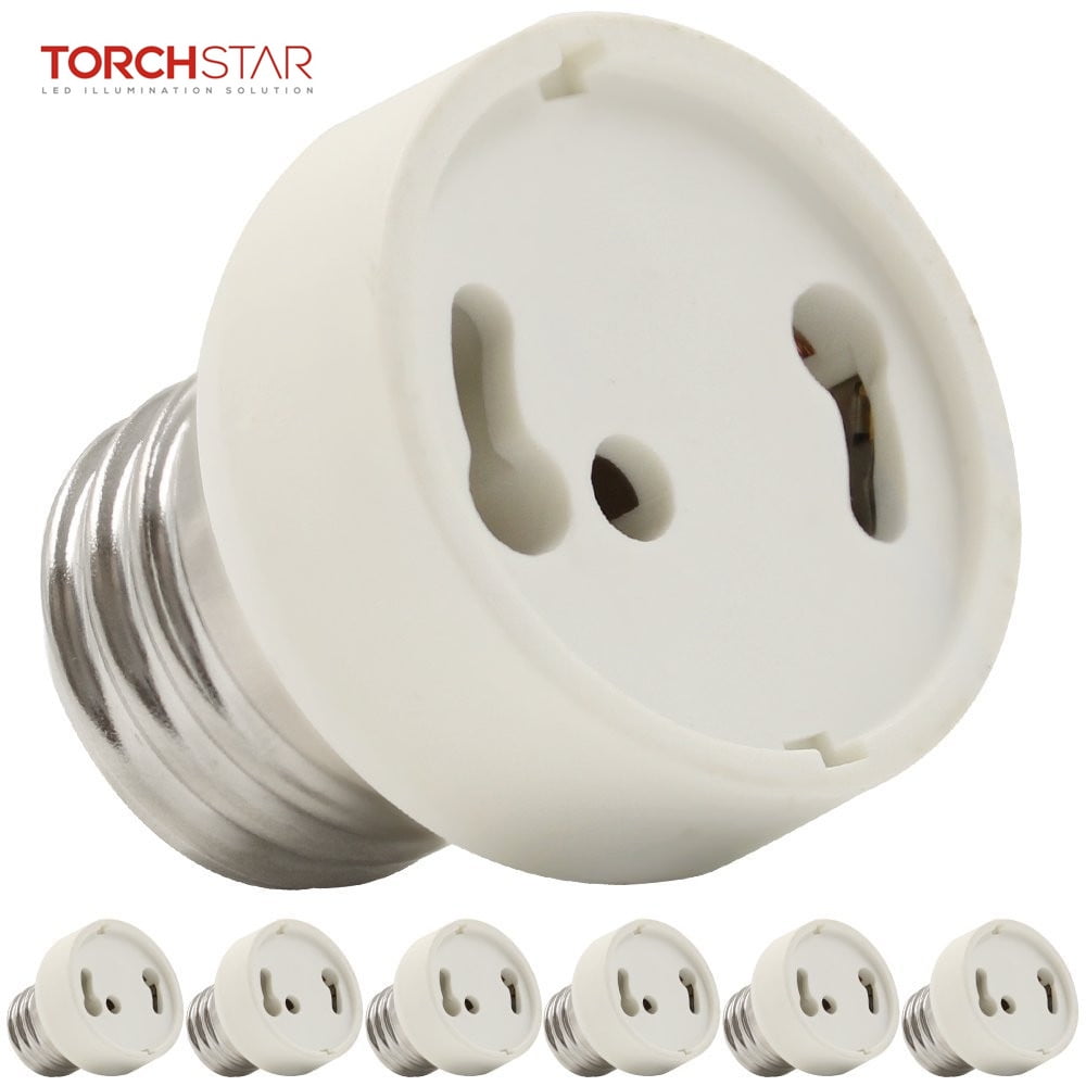 Heat-resistant Anti-burning E26 to E27 Lamp Holder Adapter,Fits LED/CFL Light Bulbs E26 to E26 Socket Extender 10 Pack 