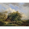 thumbnail image 2 of Dominik Schufried 24x20 Gold Ornate Framed and Double Matted Museum Art Print Titled - Landscape Near Gutenstein, 2 of 4