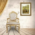 thumbnail image 3 of Neuhuijs, Albert 11x14 Gold Ornate Wood Framed with Double Matting Museum Art Print Titled - Watching Father Work, 3 of 4