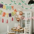 thumbnail image 4 of Uxcell Pom Pom Garland Decor Hanging Garland Ball Banner with Balls for Halloween Thanksgiving Christmas Green/White/Light Green/Dark Green, 4 of 7