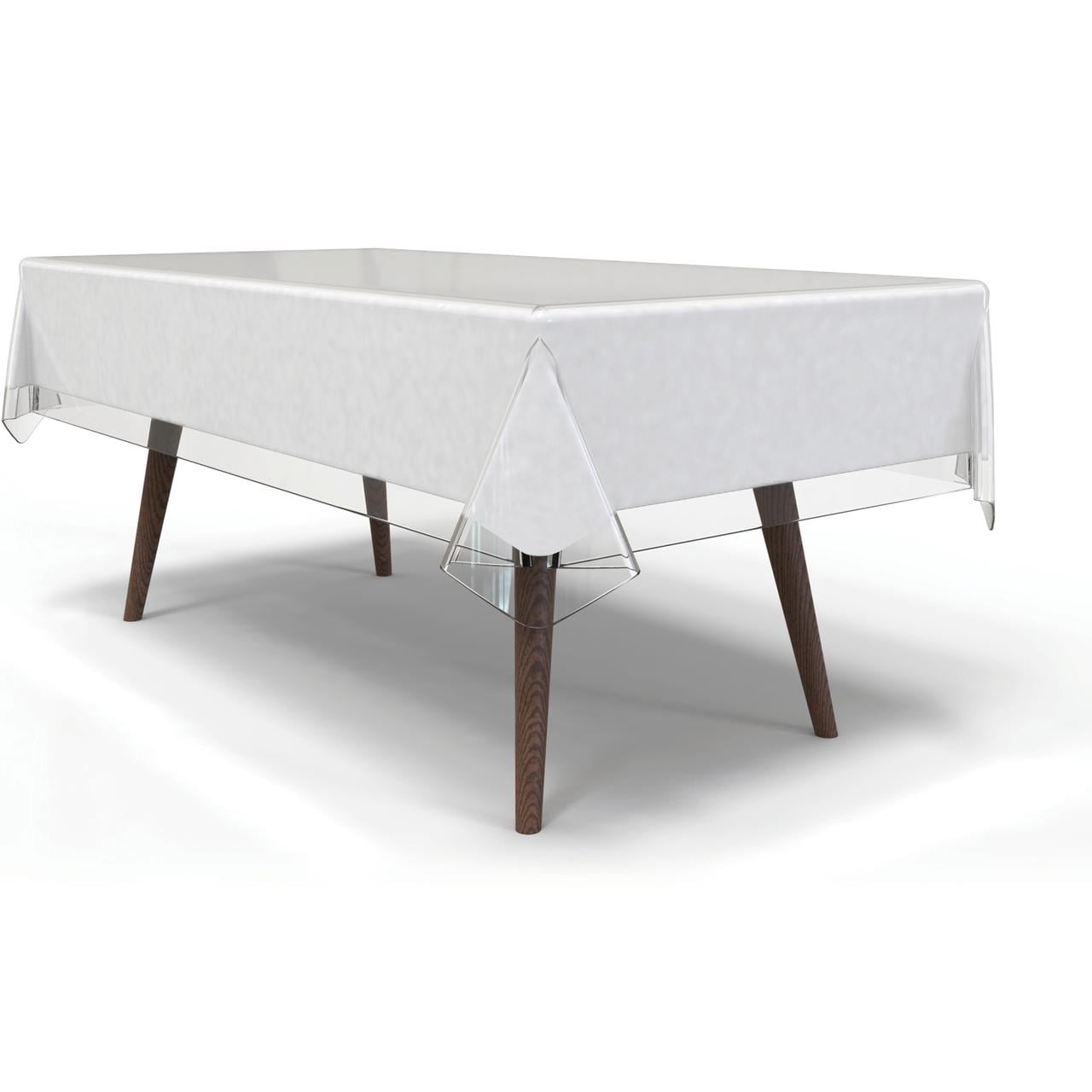 Home Details Oblong 54"x 72" Crystal Clear Tablecloth Protector
