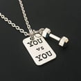 thumbnail image 5 of Unisex Titanium Steel Bracelet with Geometric Dumbbell and Alloy Pendant Korean Fashion Jewelry Numbers and Letters, 5 of 10