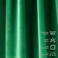 thumbnail image 3 of 3S Brother's Solid Luxury Matte Velvet Soft Curtains Set of 2 Panels Hanging Back Tap & Rod Pocket Home Décor Bedroom Kitchen Office Windows Room Darkering ( Jade-52"x72"), 3 of 6