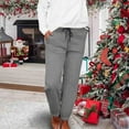 thumbnail image 2 of CHUMUD Womens Winter Sherpa Fleece Sweatpants Drawstring Waist Joggers Pants Thick Thermal Home Lounge Pants with 4-Pockets, 2 of 9