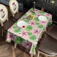 thumbnail image 2 of Pioneer Flower Floral Print Pattern Rectangle Tablecloth 60"x102", Waterproof Polyester Table Cloth, Wipeable Spillproof for Dining Camping Indoor Outdoor, 2 of 6
