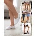 thumbnail image 2 of 30Pairs No Show Socks Cotton Liner Low Cut Sock for Men Women Thin 30 Pack Solid Color White Summer travel, 2 of 7