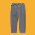 thumbnail image 2 of Angala Boys' Girls'Flat Front Dress Pants Adjustable Waist School Wear Formal Casual Pants Trousers Kids Elastic Cozy Boy’s And Girl's Trousers 6-7 Years, 2 of 4
