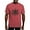 Crimson Red, variant on - Psi Upsilon Black And White Crest T Shirt - Mens Comfort Colors Shirt