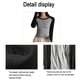 thumbnail image 3 of Camisetas de manga larga o corta a rayas con bloques de color para mujer, blusas casuales y cómodas, blusas de talla grande, 3 of 6
