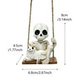 thumbnail image 3 of JoyMoreHome Halloween Resin Skeleton Swing Ornament, Hanging Decor for Tree Wall Garden Door, Spooky Fun Festival Decor Prop, 3 of 9