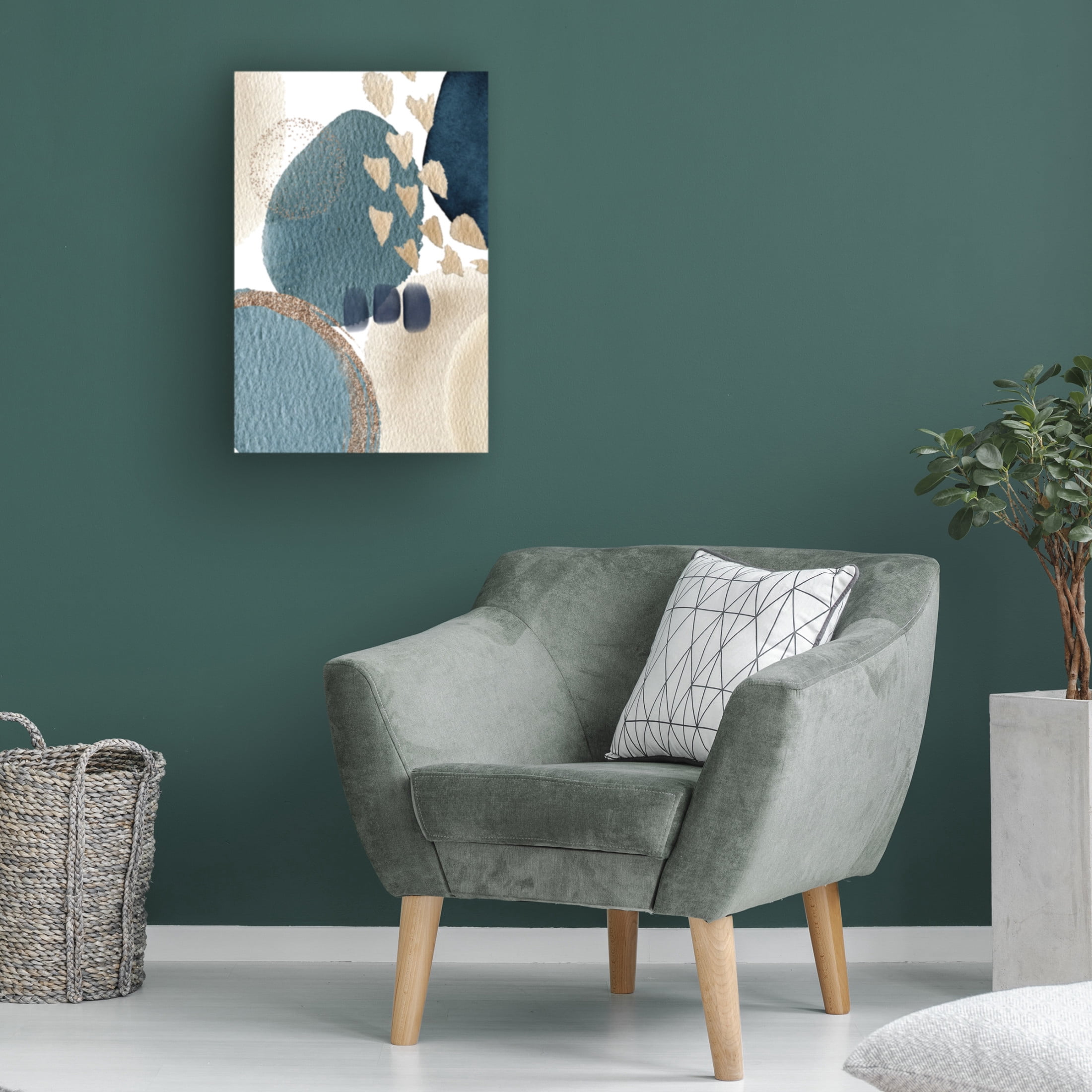 Trademark Fine Art Sally Ann Moss Blue Beauty 3 Canvas Wall Art