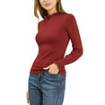 thumbnail image 4 of Allegra K Women's Ruffled Collar Bishop Sleeve Slim Fit Christmas Costume Pullover Sweaters, 4 of 6