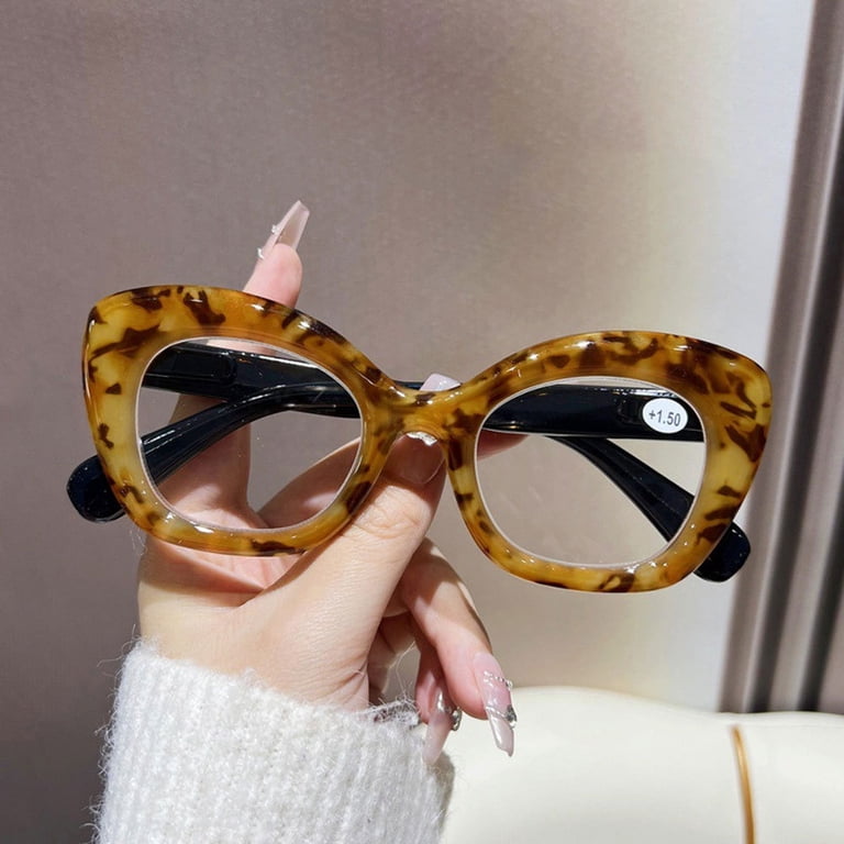 Womens Cat Eye Spring Hinge Reading Glasses Thick Butterfly  display picture 1