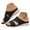 Black, variant on Dakaela Orthopedic Wedge Sandals for Women 2026 Comfortable Hollow out Bohemian Platform Summer Beach Slip on Slides with Arch Support Black 6