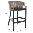 thumbnail image 6 of SAFAVIEH Brando Bar Stool Brown / Brown, 6 of 8