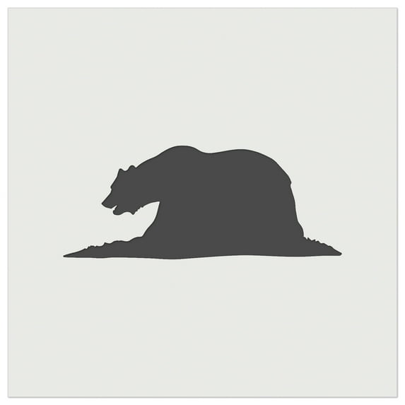 California Flag Bear Solid DIY Cookie Wall Craft Stencil - 11.5 Inch